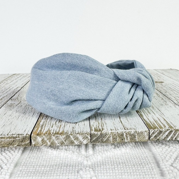 Light Blue Knotted Headband - Picture 3 of 4